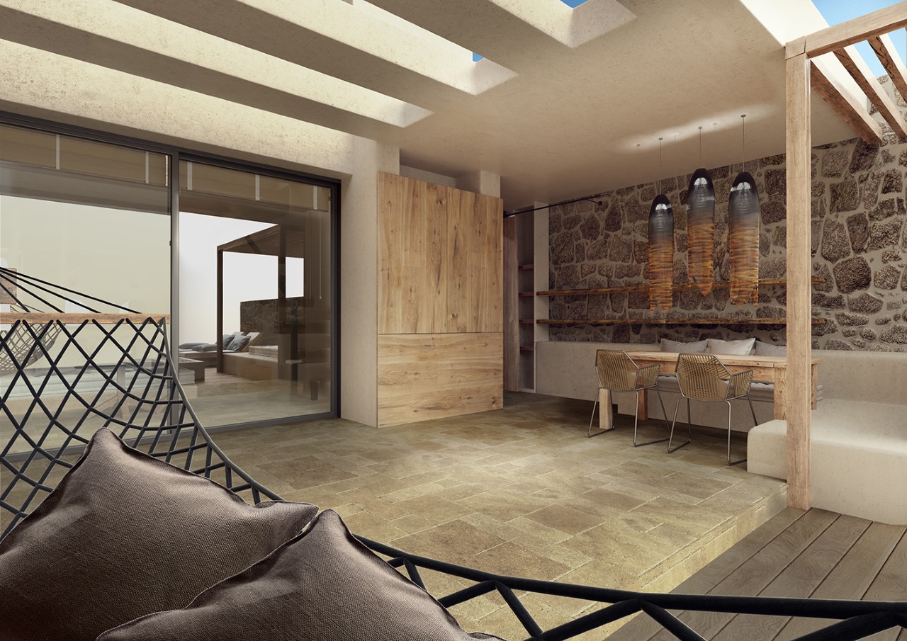 Select Green Hotels ACRO Wellness Suites Crete outdoor patio