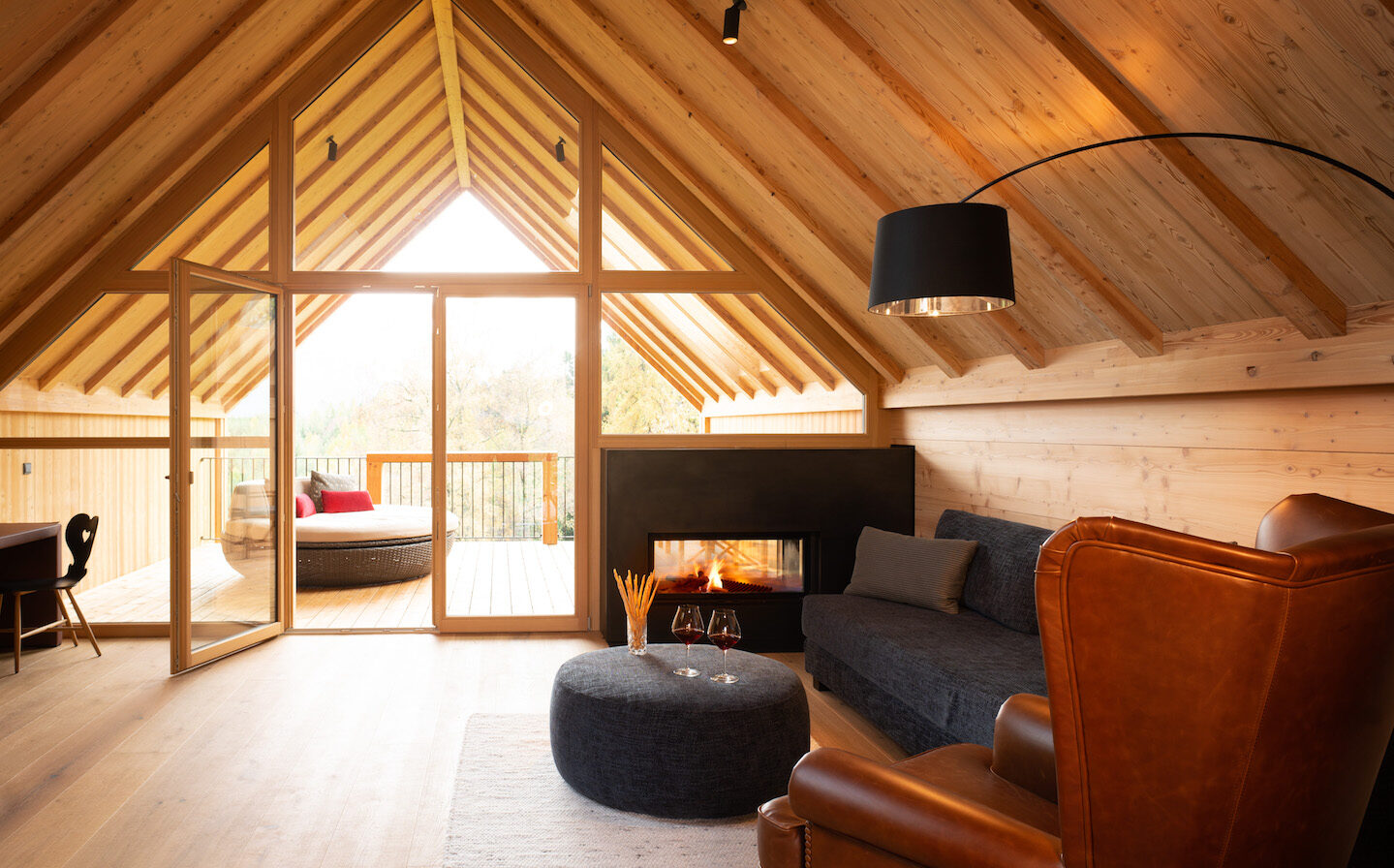 Adler Lodge Ritten Chalet mit Kamin