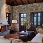 Select Green Hotels Aristi Mountain Resort suite with fireplace