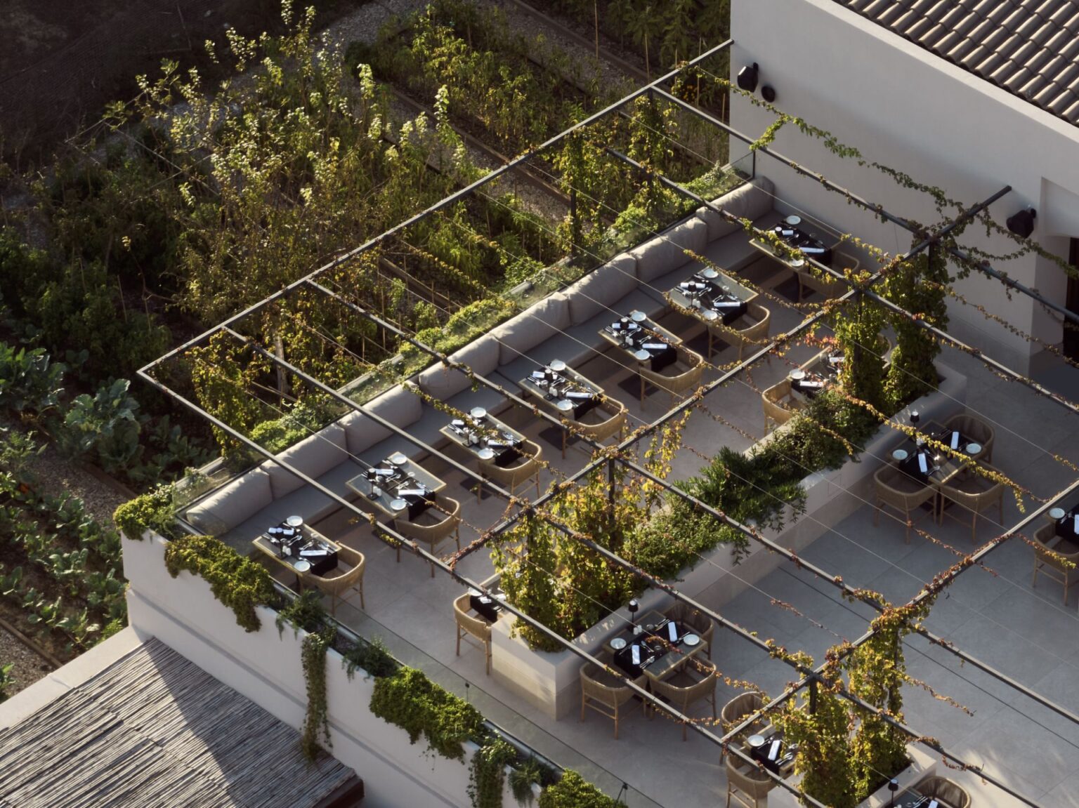 Select Green Hotels Contessina Hotel rooftop restaurant