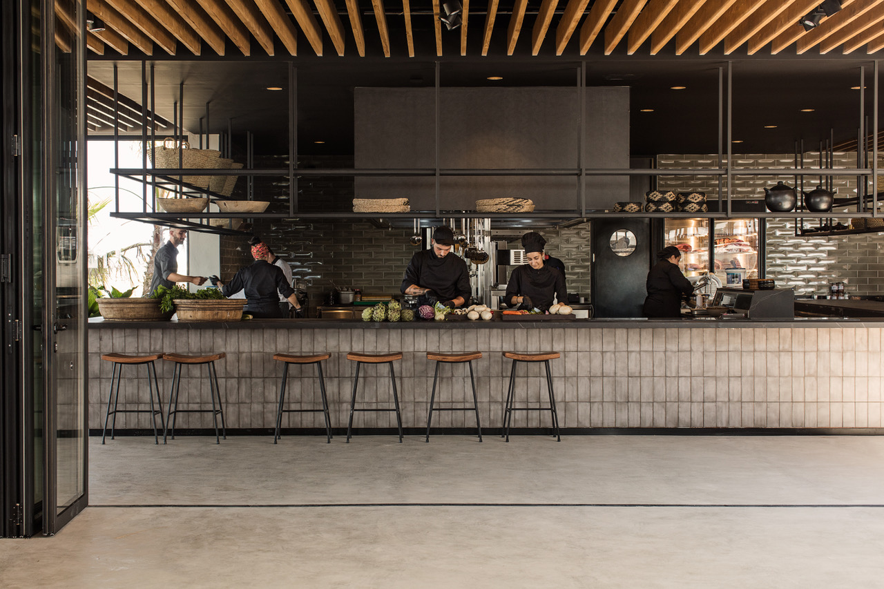 select green hotel OKU Kos kitchen