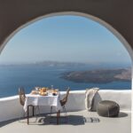 Select Green Hotels Cocoon Suites Santorini breakfast with caldera view