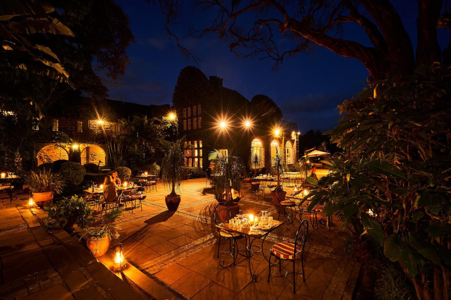 Select Green Hotels Giraffe Manor Nairobi at night