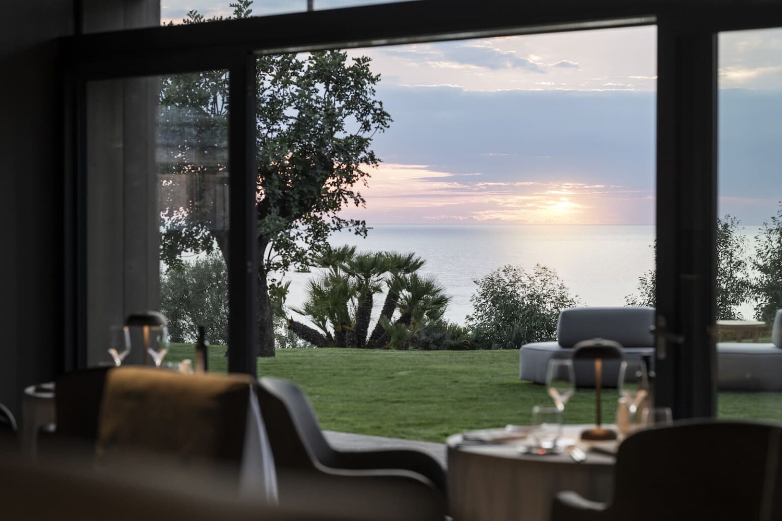 Adler Spa Resort Sicilia Restaurant mit Blick aufs Meer