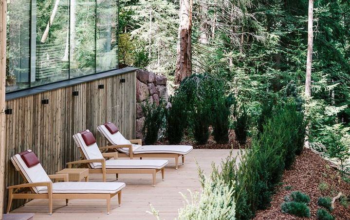 Ecohotel Saltus Liegen outside