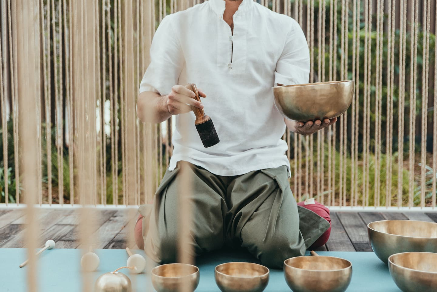 Select Green Hotels Maslina Resort Hvar Klangschalen zur Meditation