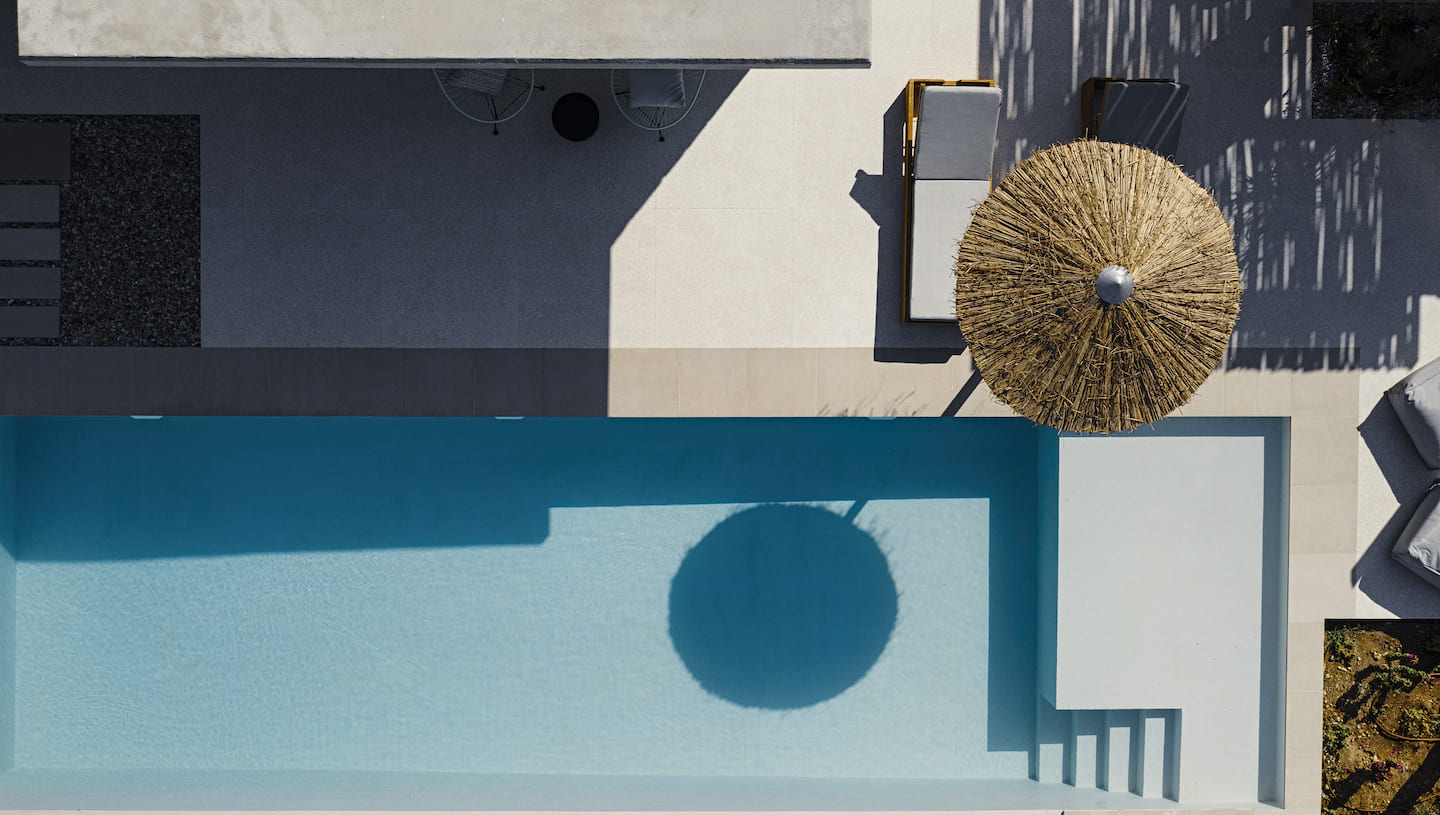 Select Green Hotels Mimi and Coco Villas pool aus der Vogelperspektive