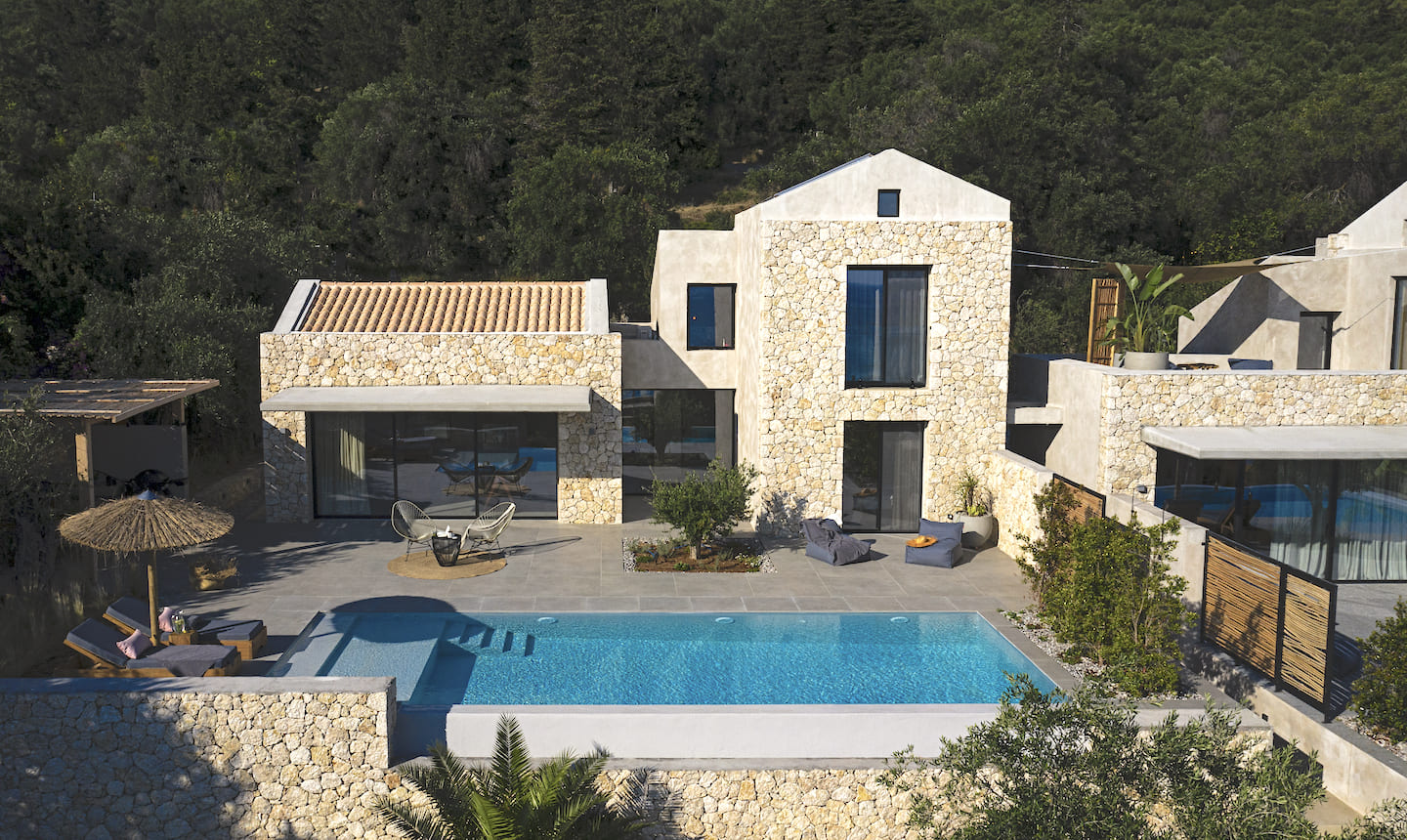 Select Green Hotels Mimi and Coco Villas private Villa mit pool aus der Vogelperspektive