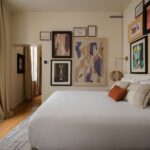 Select Green Hotels Pulitzer Paris Suite with lots of artwork
