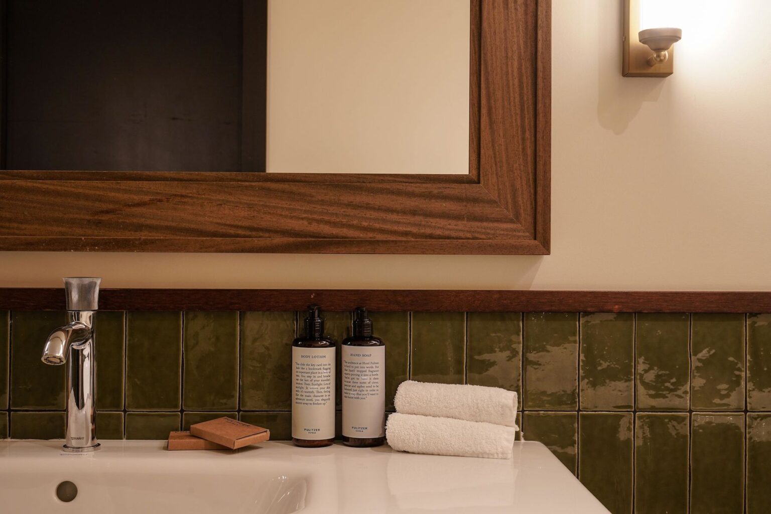 Select Green Hotels Pulitzer Paris bathroom amenities