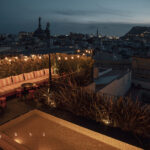 Select Green Hotels Wittmore Hotel rooftop at night and views