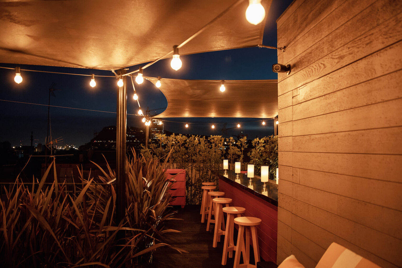 Select Green Hotels Wittmore Hotel rooftop at night