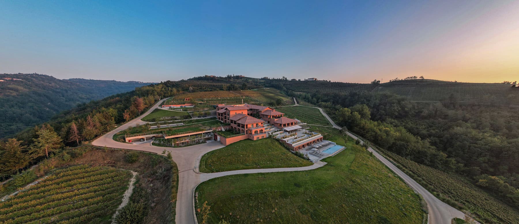 Select Green Hotels Casa di Langa aerial view