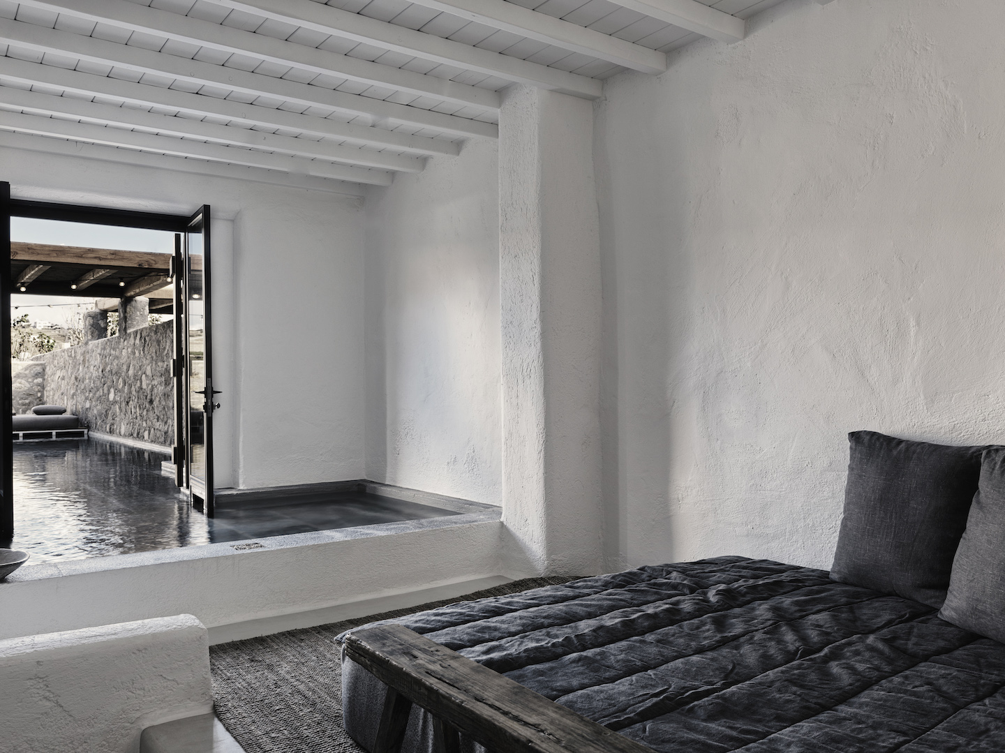 Select Green Hotels Nomad Mykonos privater pool im Zimmer