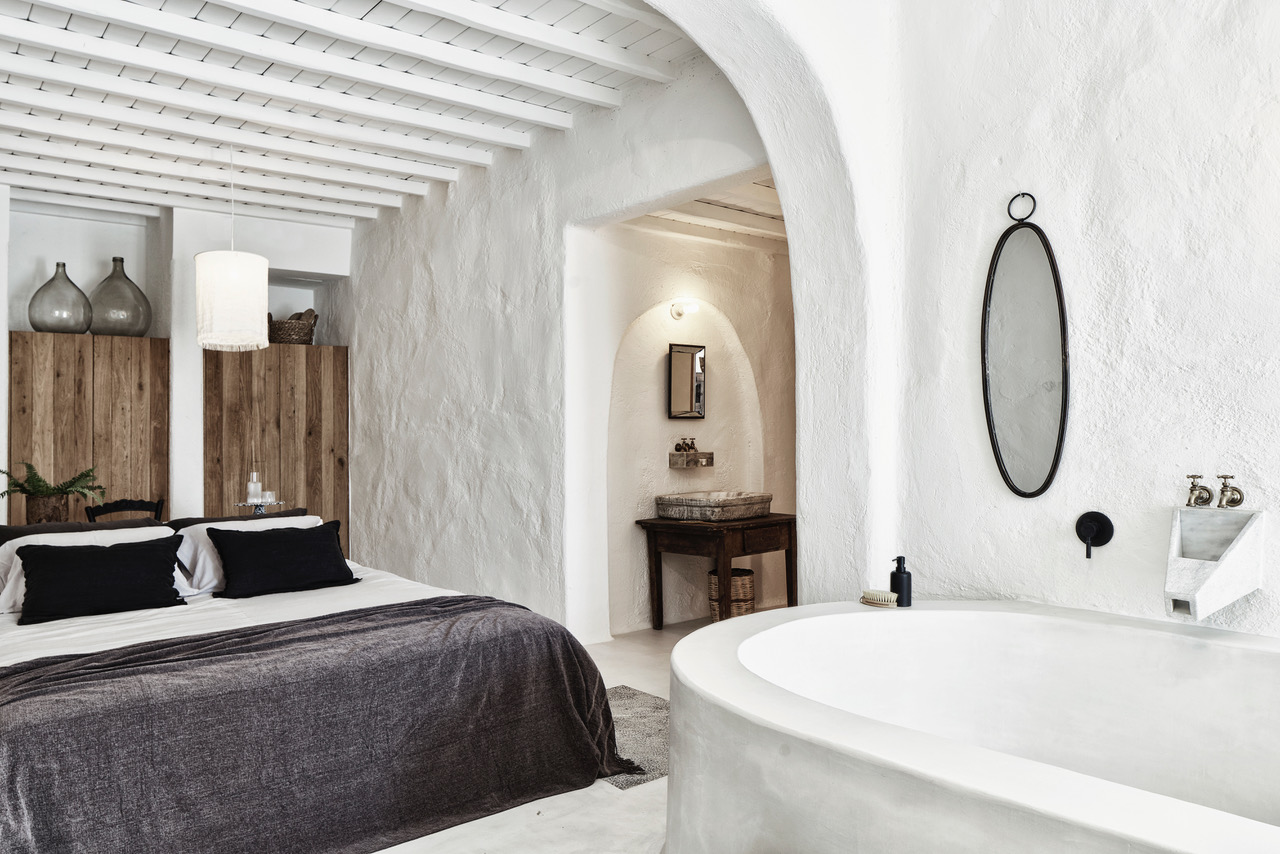 Select Green Hotels Nomad Mykonos Zimmer mit offenem Bad
