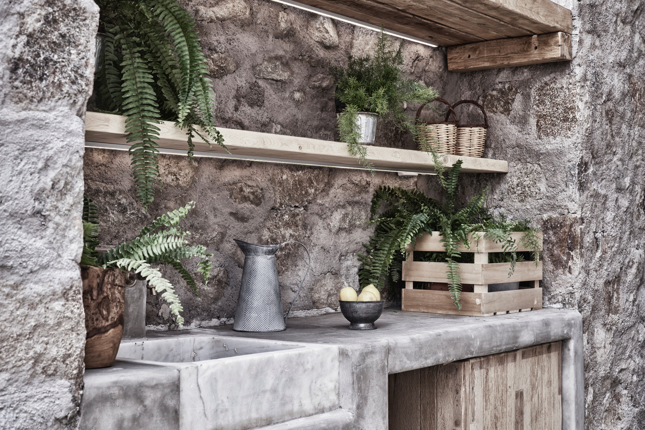 Select Green Hotels Nomad Mykonos Außenbereich Waschbecken