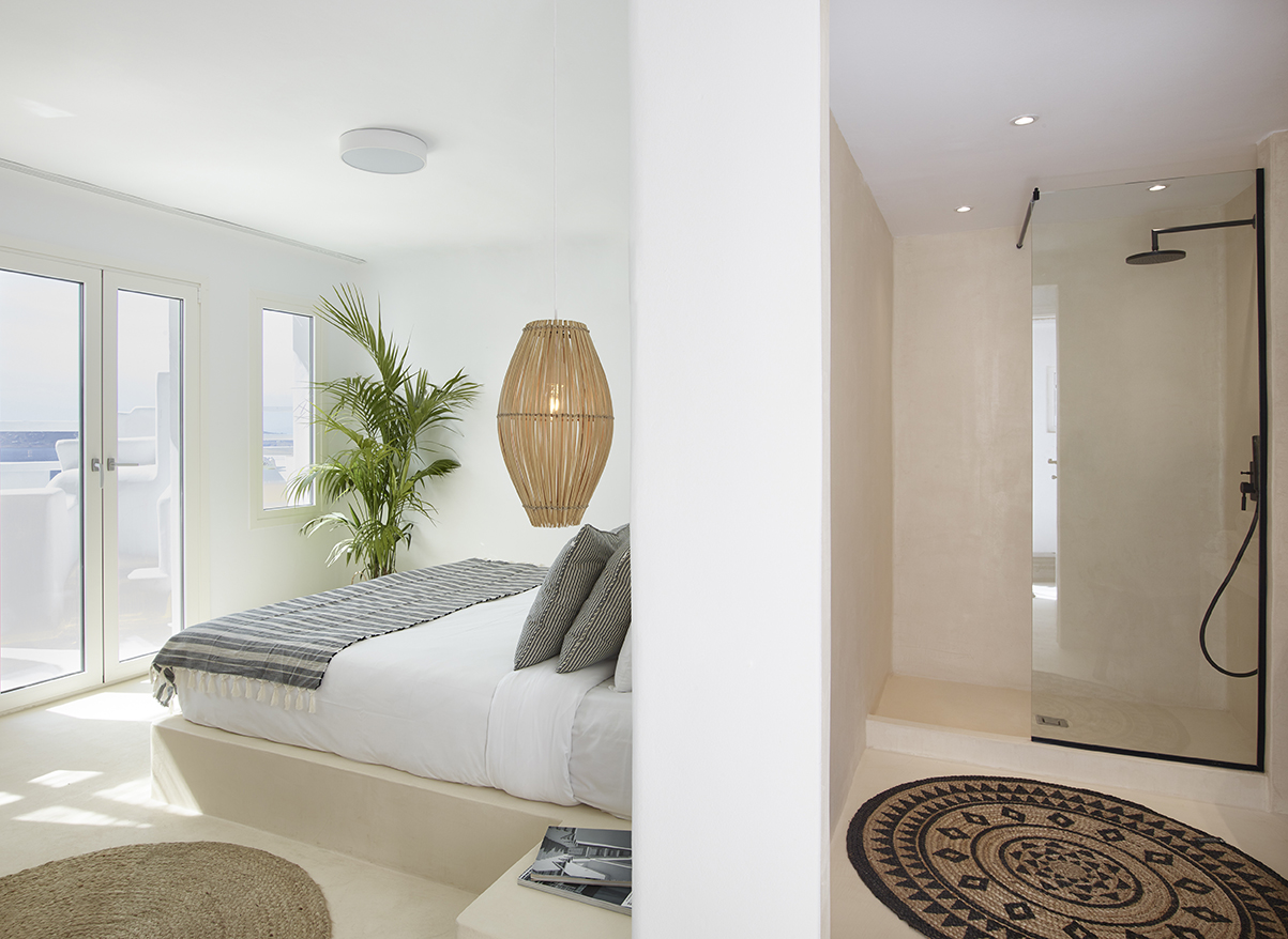 Rocabella Mykonos deluxe sea view mit Whirlpool und offener Dusche