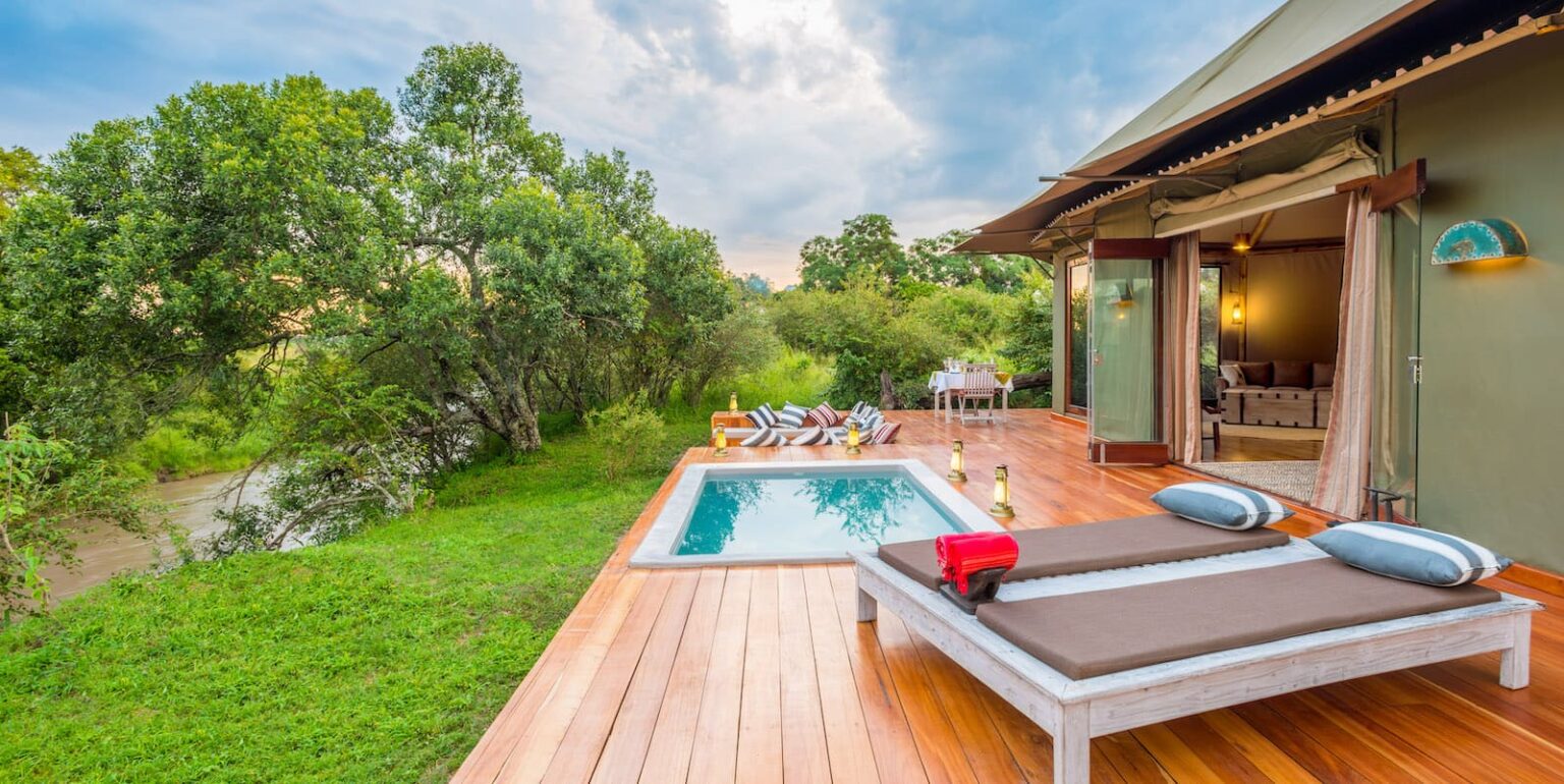 Select Green Hotels Sala's Camp - Masai Mara exterior private swimming pool