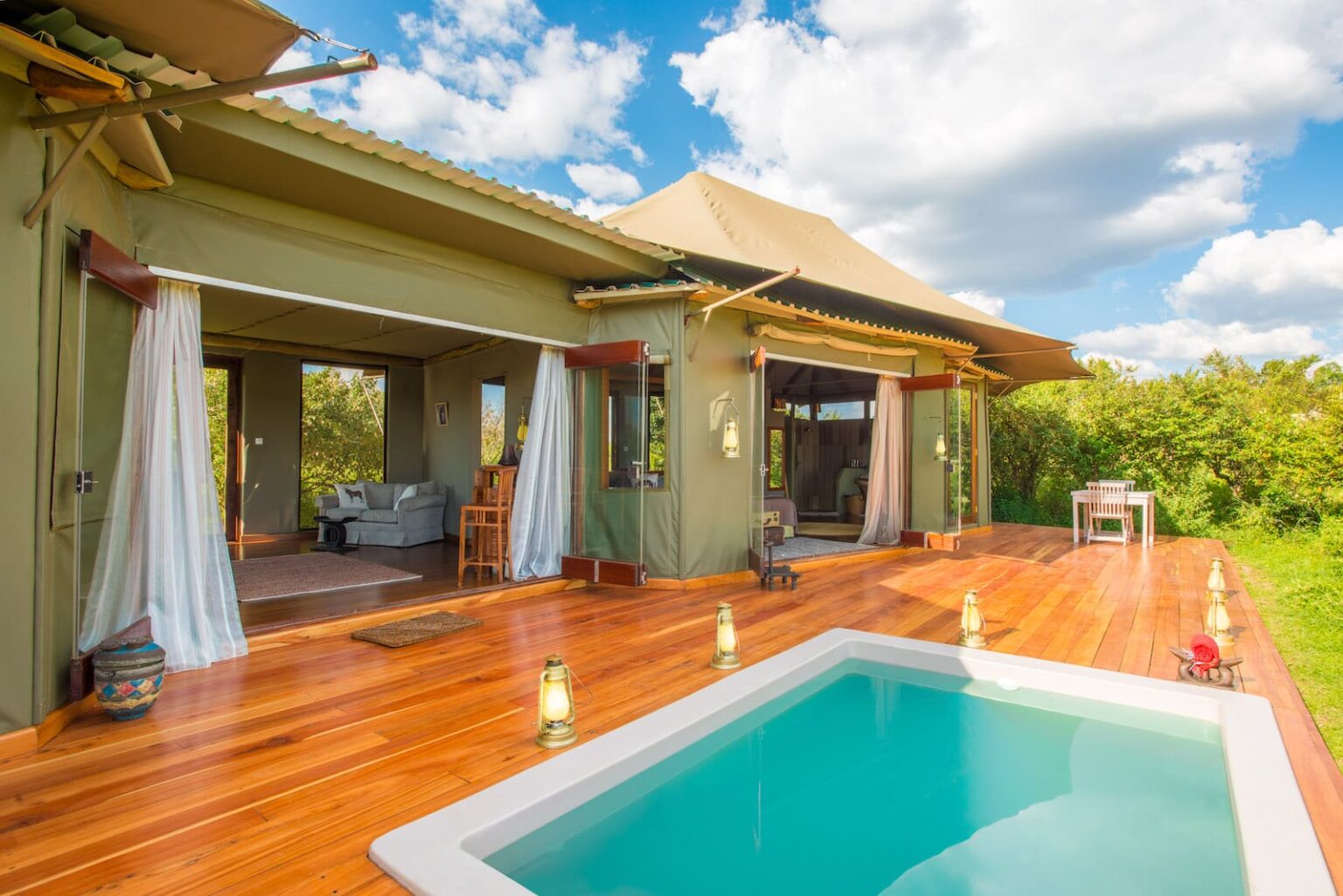 Select Green Hotels Sala's Camp - Masai Mara private swimming pool