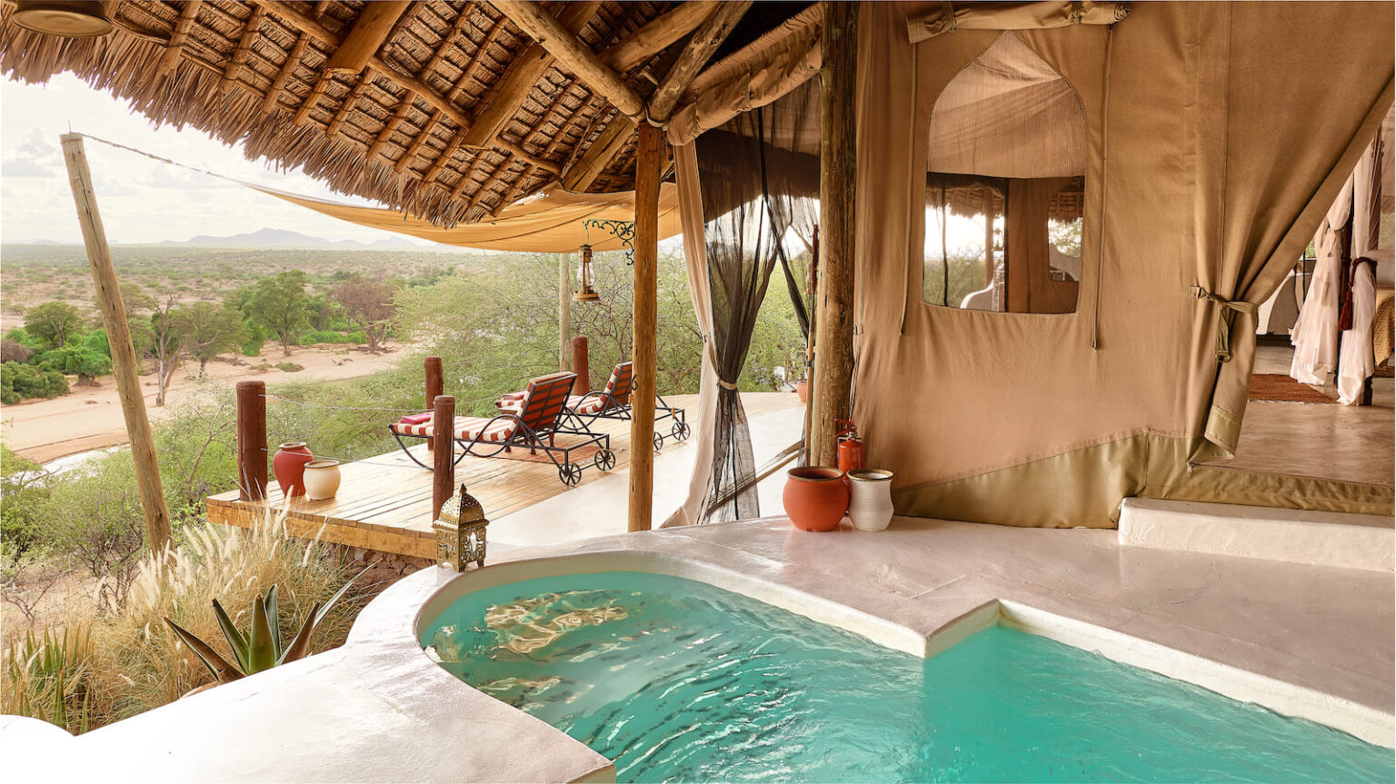 Select Green Hotels Sasaab Safari Lodge private swimming pool