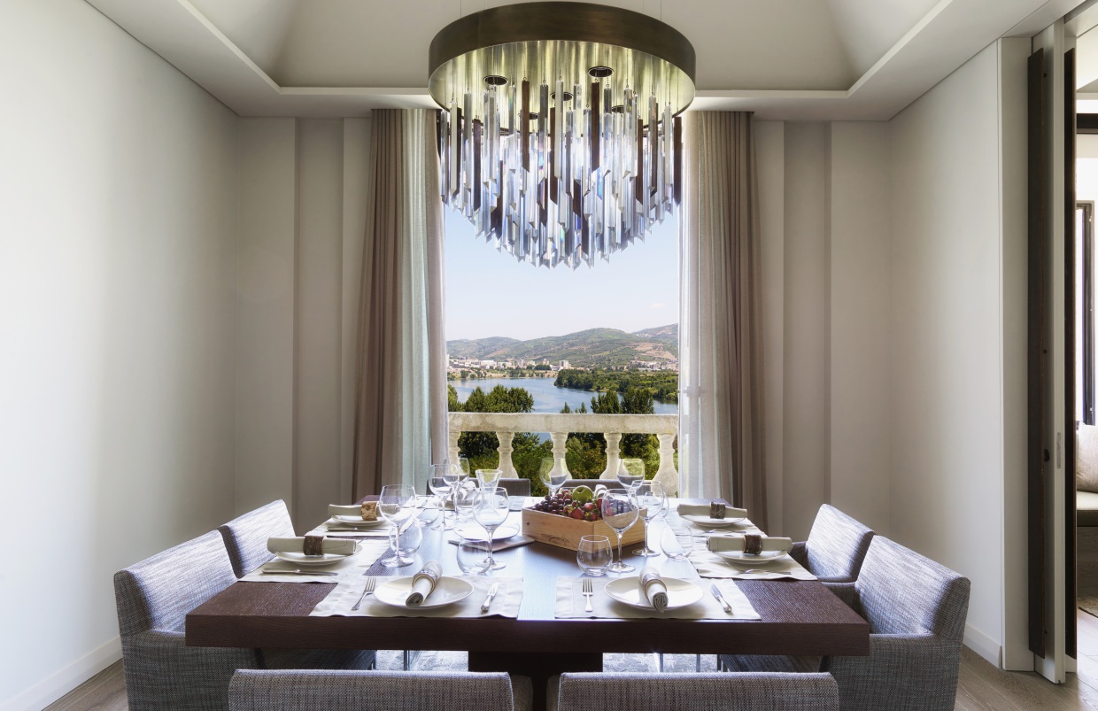 Select Green Hotels Six Senses Douro Valley courtyard suite dining room