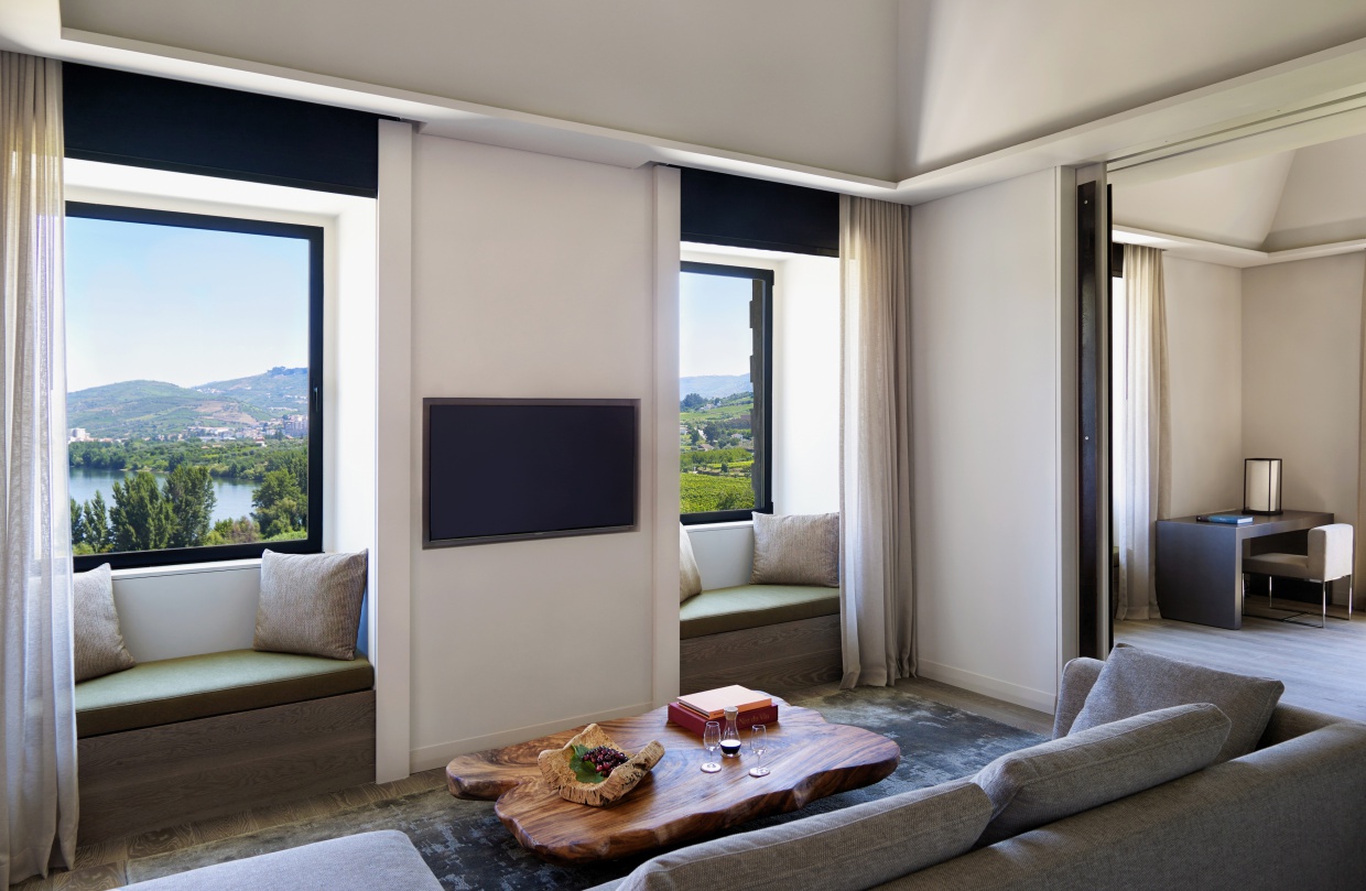 Select Green Hotels Six Senses Douro Valley courtyard suite living room