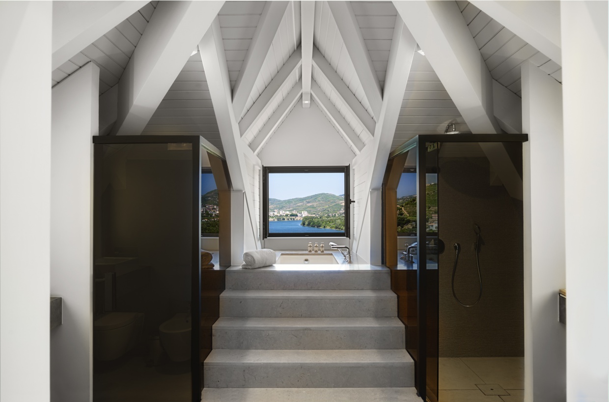 Select Green Hotels Six Senses Douro Valley duplex suite bathroom