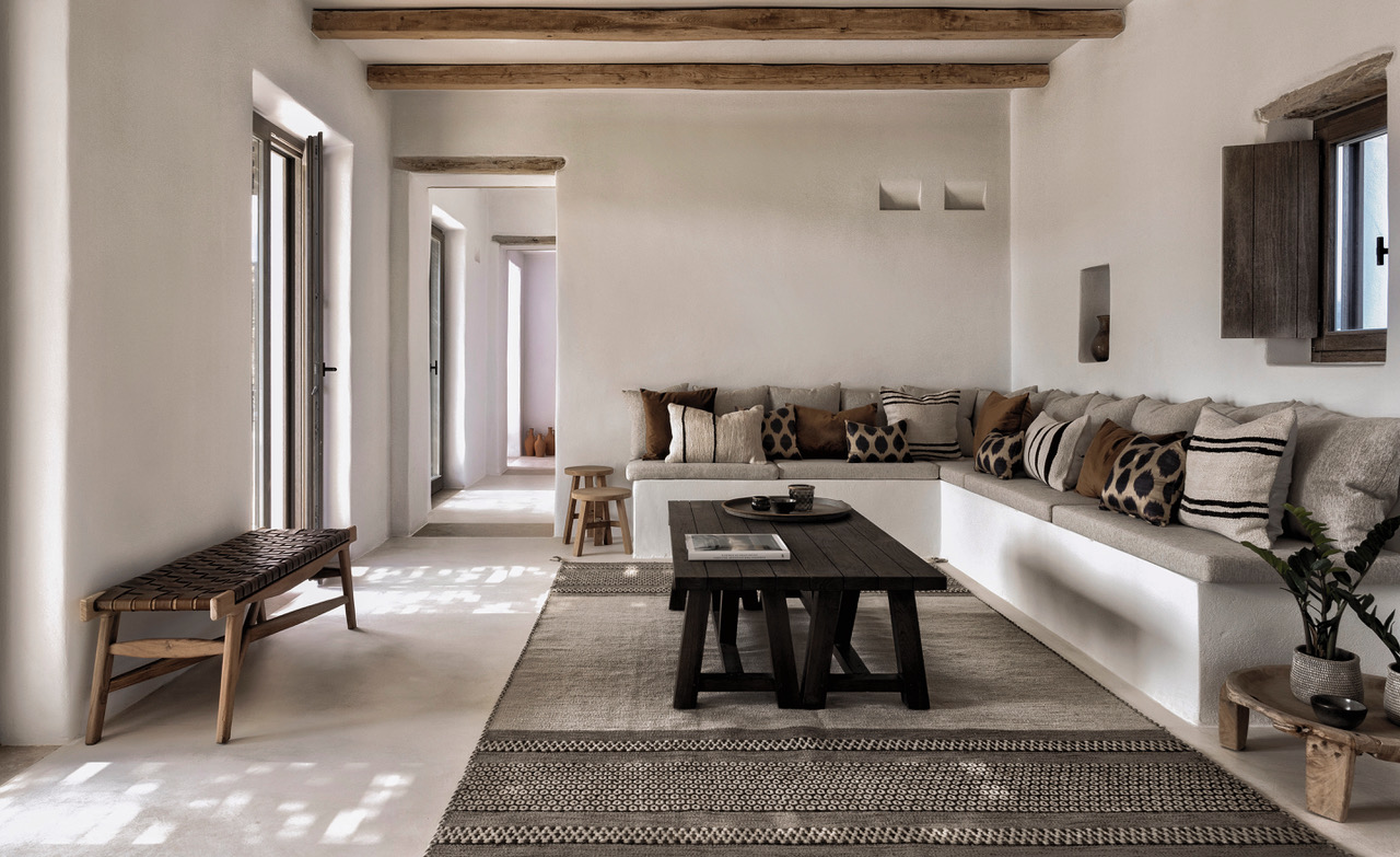 Select Green Hotels The Rooster Antiparos Farmhouse Living room