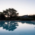 Vegan Agrivilla i pini Toskana Pool abends