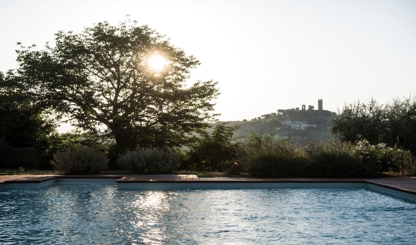 Vegan Agrivilla i pini Toskana Pool mit Ausblick