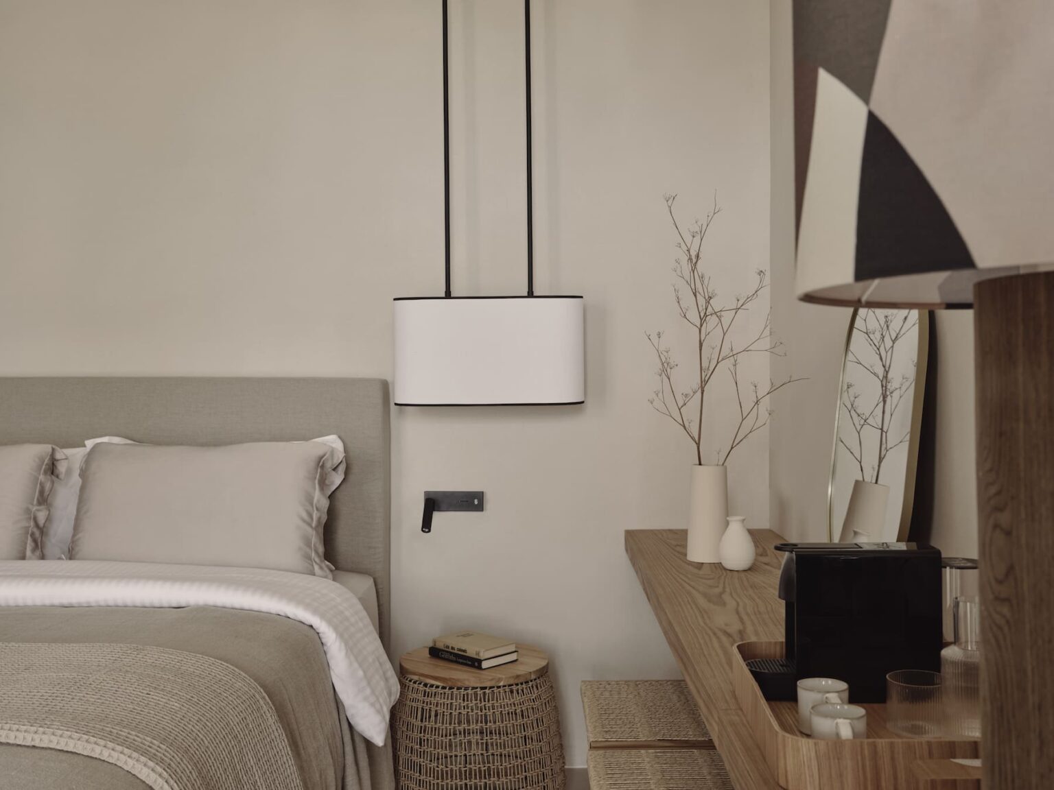Stamna Sifnos Select Green Hotels Hotel Room bed lamp aesthetic