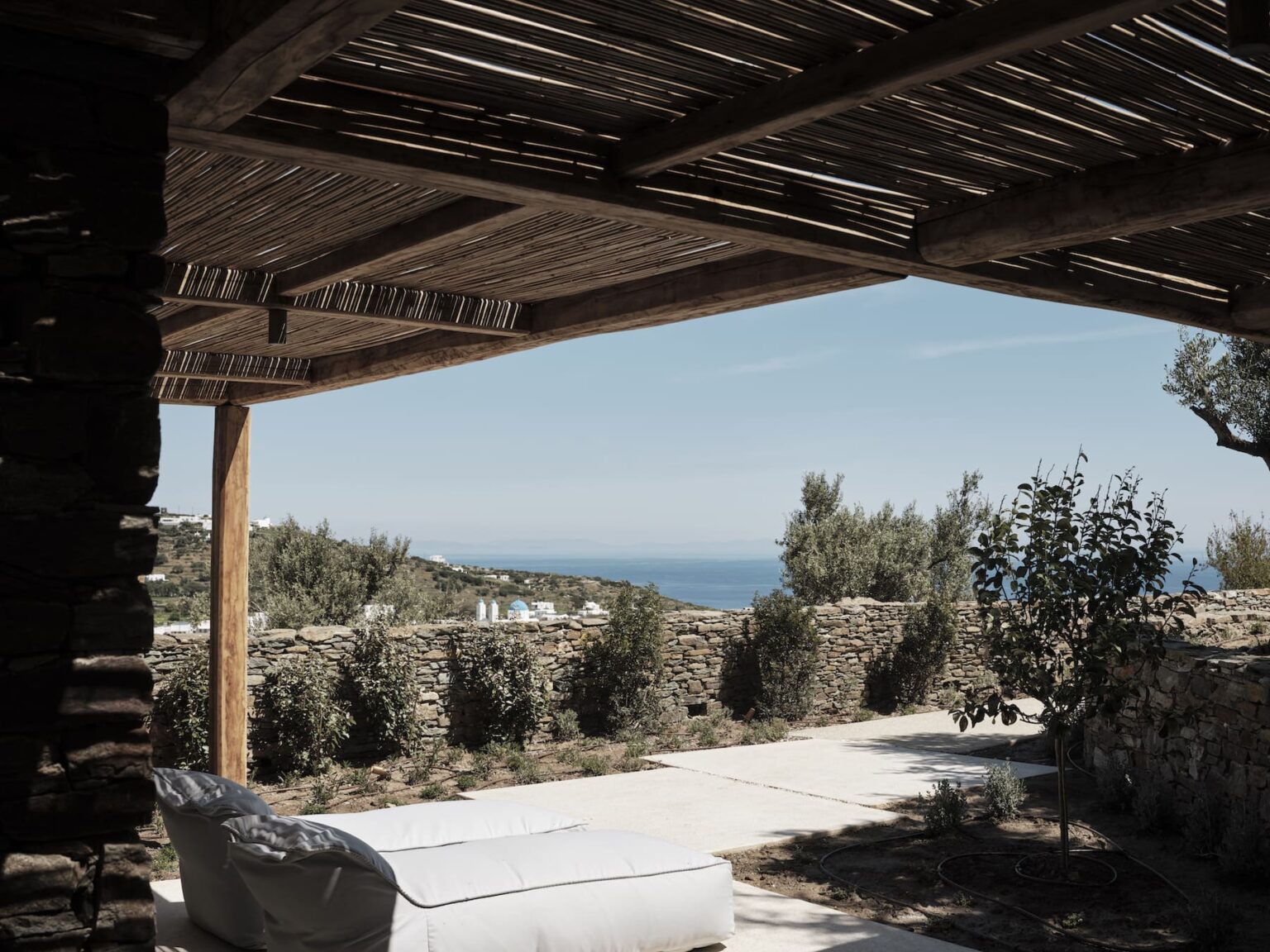 Stamna Sifnos Select Green Hotels outdoor terrace with sea view