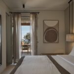 Stamna Sifnos Select Green Hotels hotel room with sea view king size bed