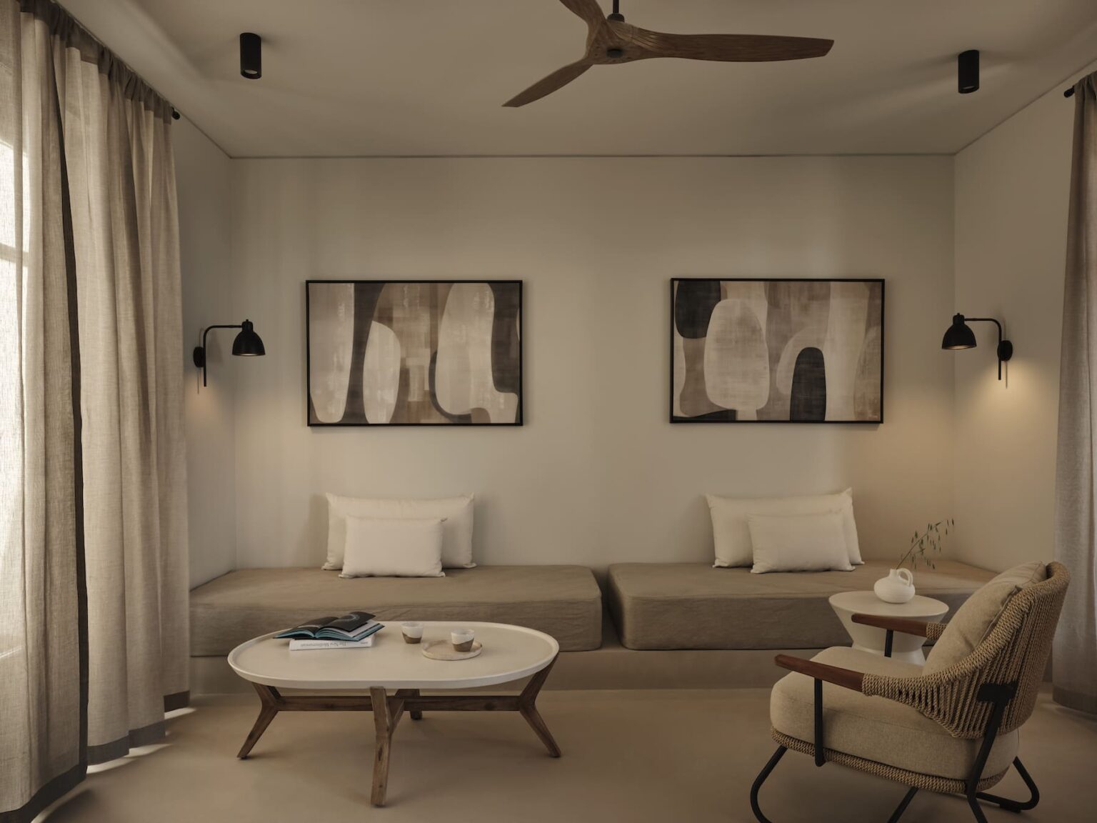 Stamna Sifnos Select Green Hotels aesthetic seating paintings local materials