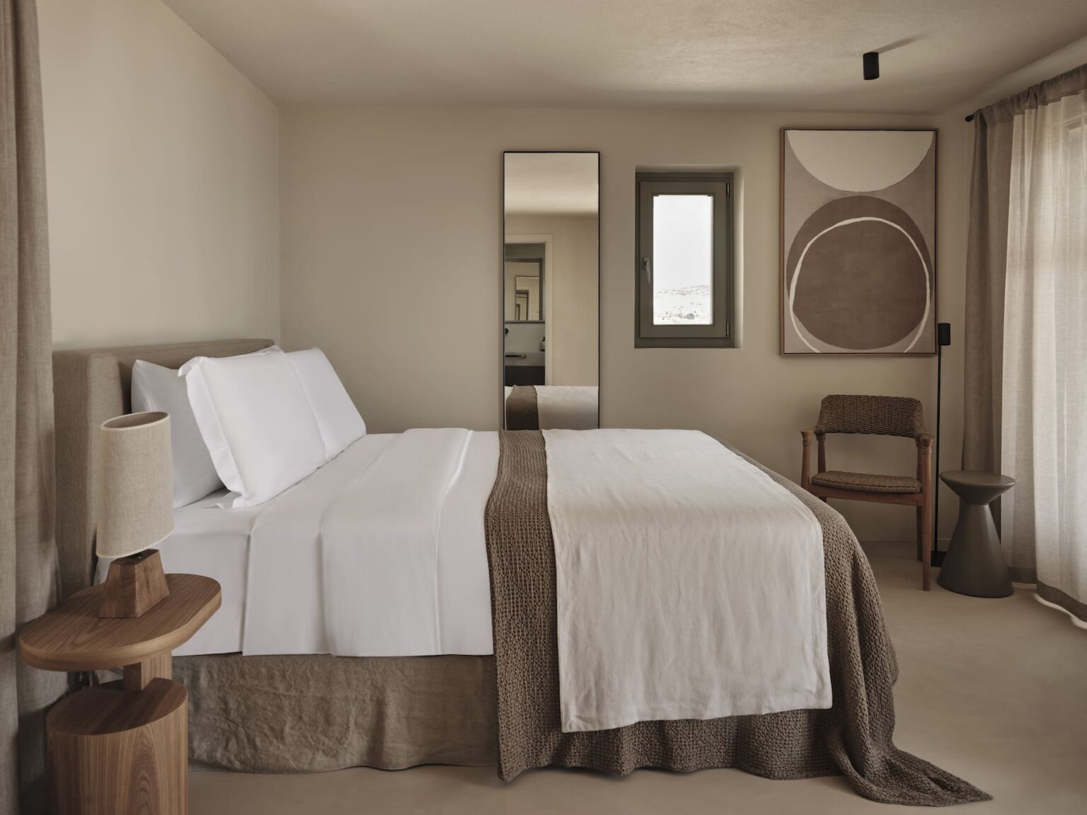 Stamna Sifnos Select Green Hotels king-size bed comfortable hotel room bed