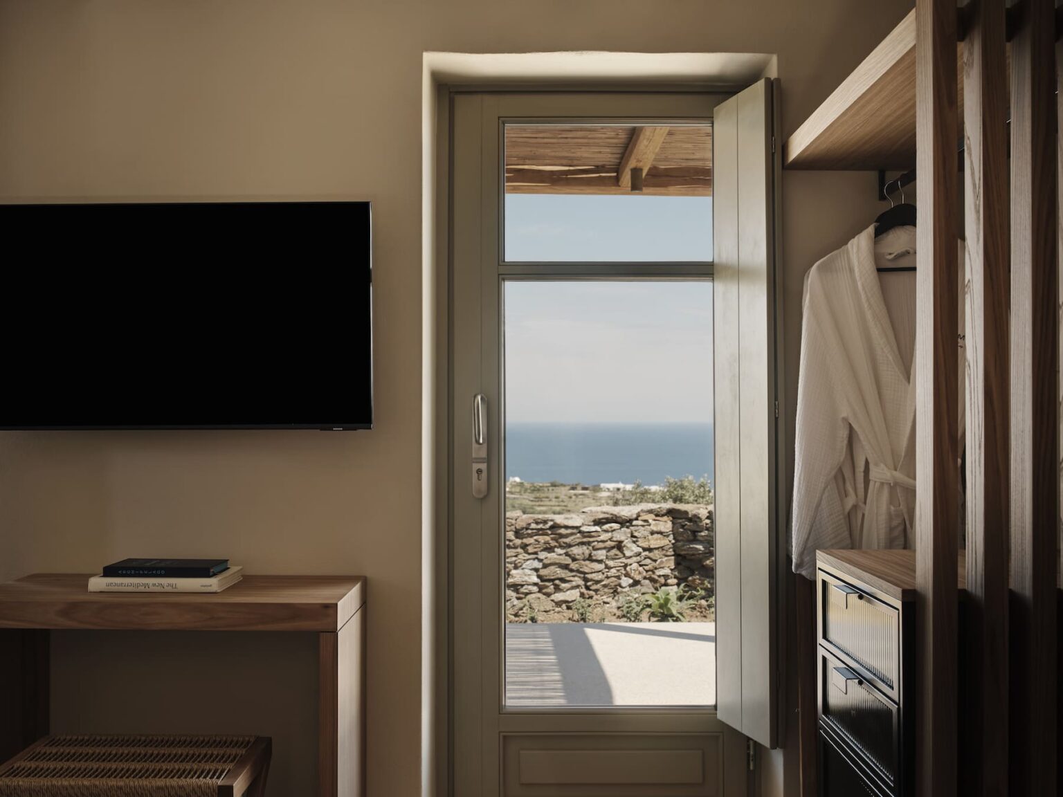 Stamna Sifnos Select Green Hotels Hotel room with a sea view over the cliffs