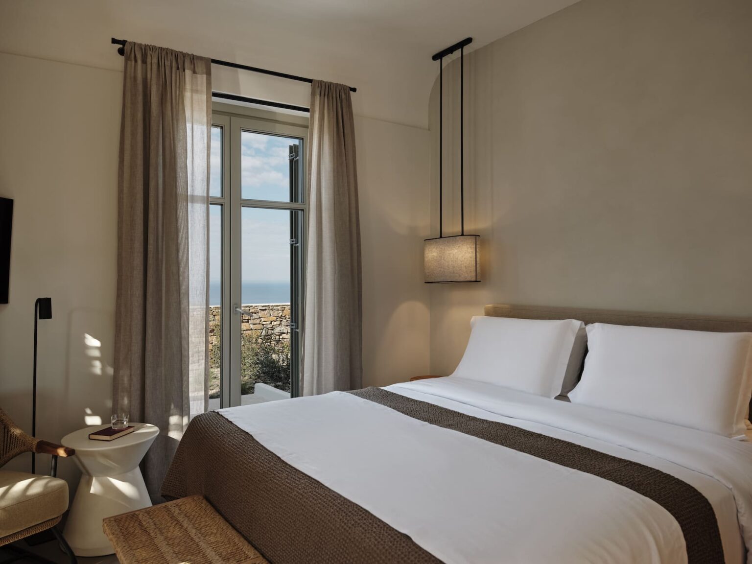 Stamna Sifnos Select Green Hotels hotel room king-size bed sea view