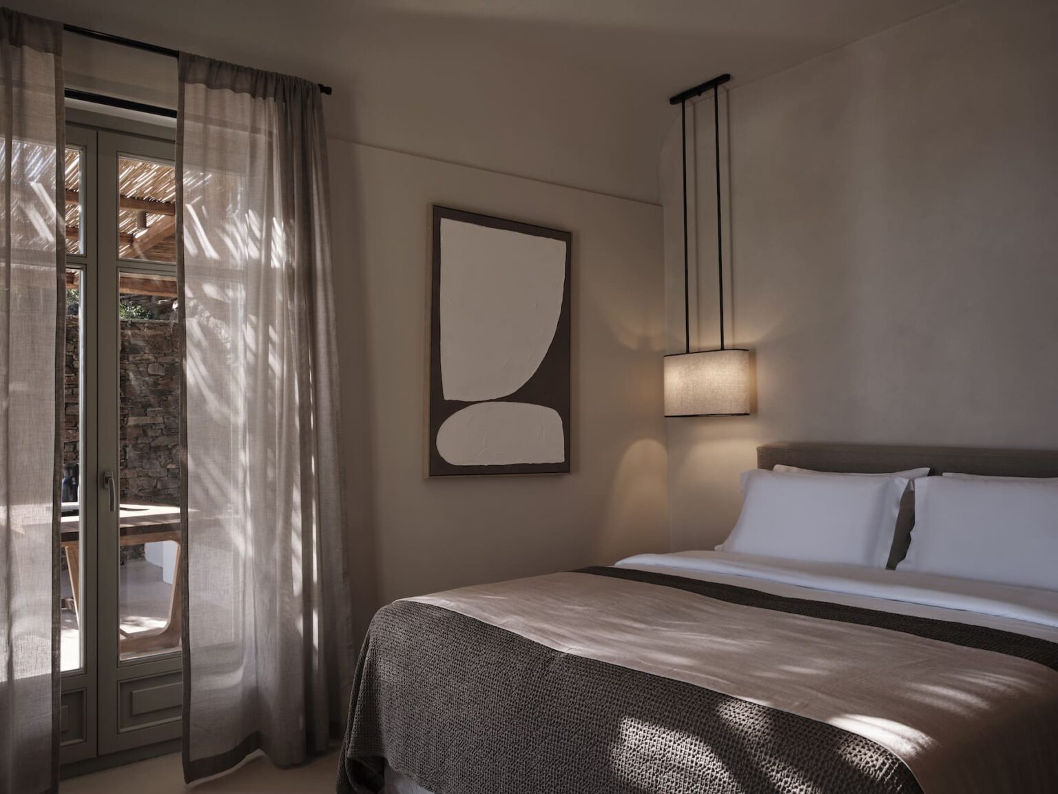 Stamna Sifnos Select Green Hotels Comforable hotel room with open spaces