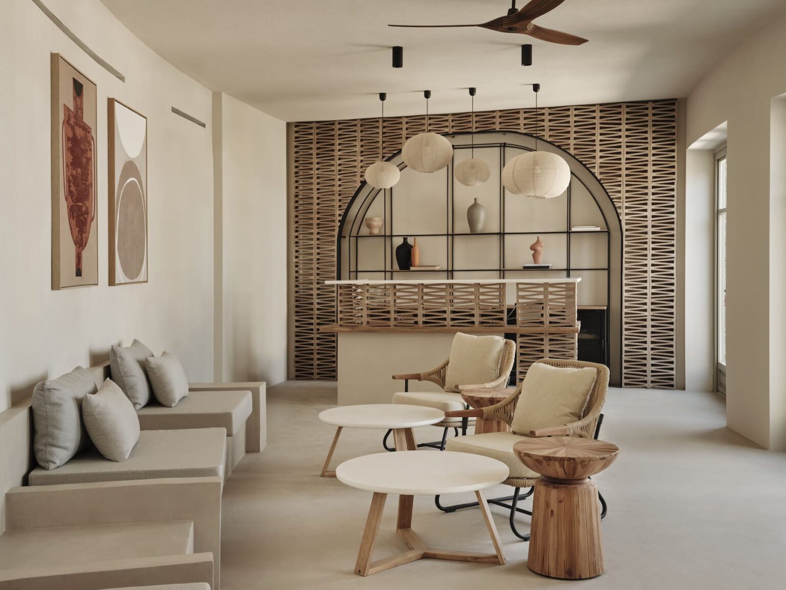 Stamna Sifnos Select Green Hotels design hotel lobby