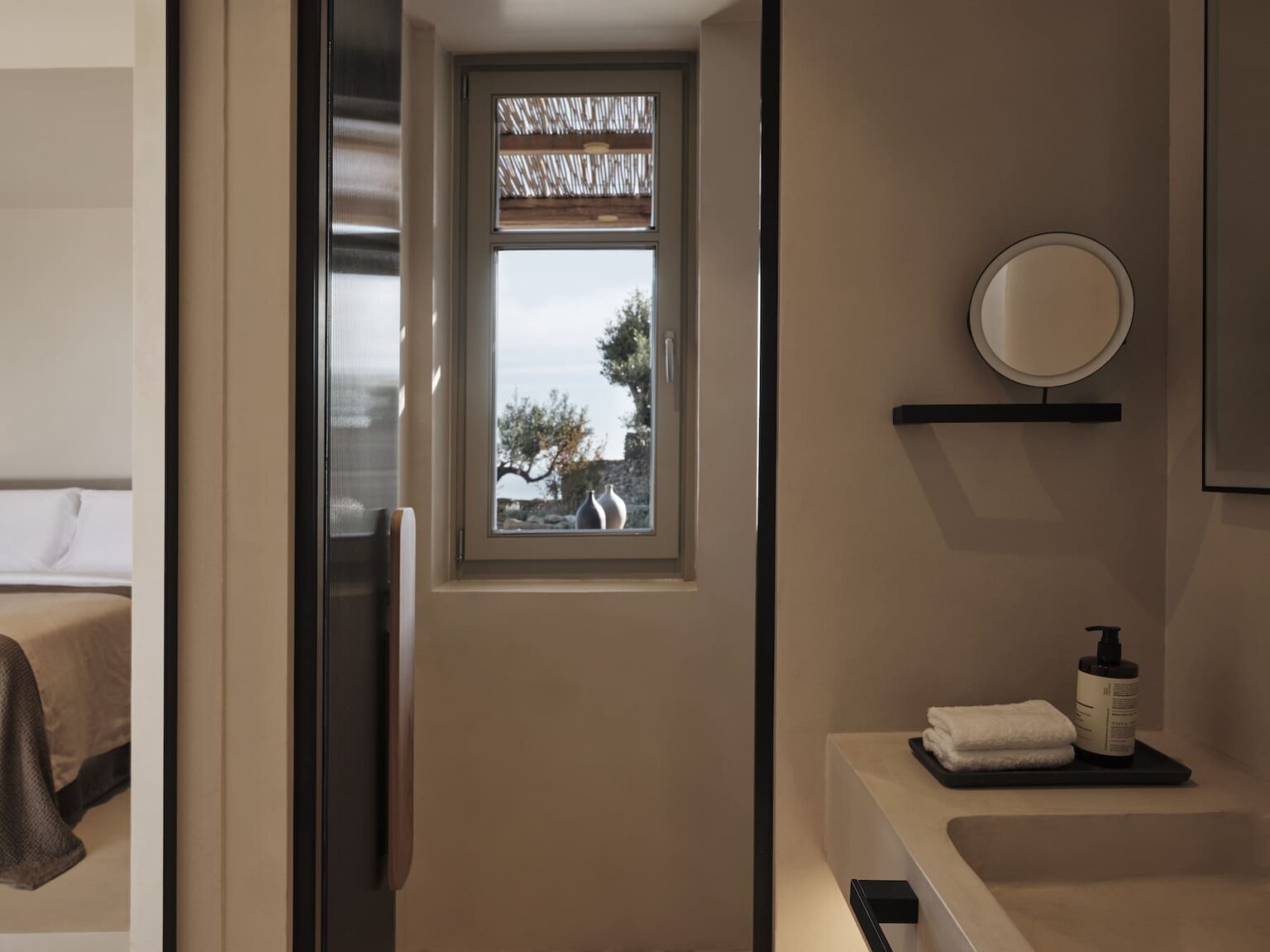 Stamna Sifnos Select Green Hotels Elegante Badezimmerästhetik